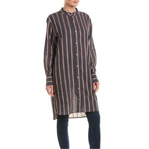 Isabel Marant FR34 2 Blue, Red & White Stripe Shirt Dress Tunic
